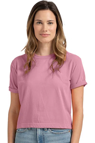 Tultex Women´s Heritage Retro Crop Top In Red