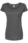 Tultex Women´s Poly-rich Scoop Neck T-shirt In Grey
