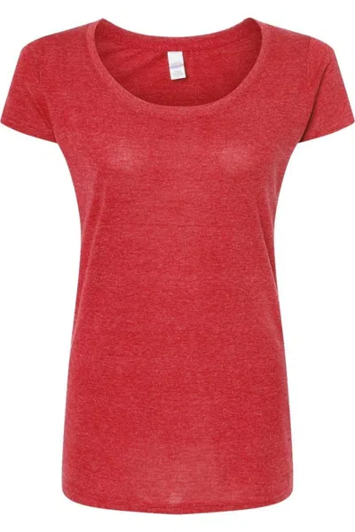 Tultex Women´s Poly-rich Scoop Neck T-shirt In Multi