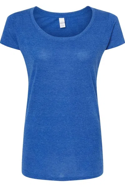 Tultex Women´s Poly-rich Scoop Neck T-shirt In Multi