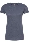 Tultex Women´s Poly-rich Slim Fit T-shirt In Blue