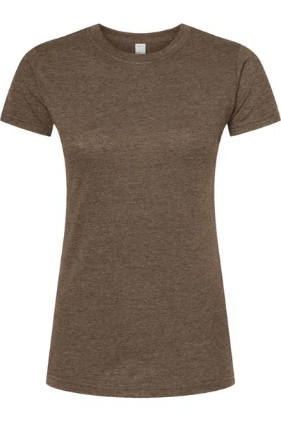 Tultex Women´s Poly-rich Slim Fit T-shirt In Brown