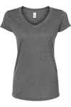 Tultex Women´s Poly-rich Scoop Neck T-shirt In Grey