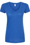 Tultex Women´s Poly-rich V-neck T-shirt In Multi