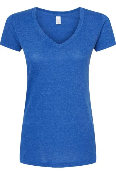 Tultex Women´s Poly-rich V-neck T-shirt In Multi