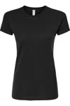 Tultex Women´s Slim Fit Fine Jersey T-shirt In Black
