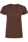 Tultex Women´s Slim Fit Fine Jersey T-shirt In Brown