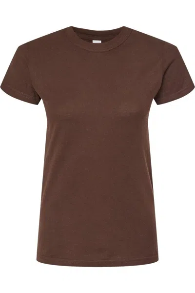 Tultex Women´s Slim Fit Fine Jersey T-shirt In Brown