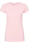 Tultex Women´s Slim Fit Fine Jersey T-shirt In Pink