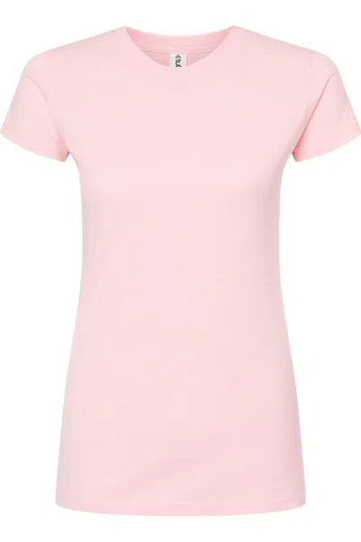 Tultex Women´s Slim Fit Fine Jersey T-shirt In Pink