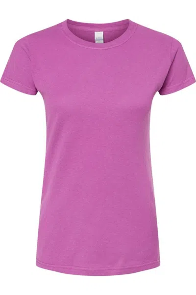 Tultex Women´s Slim Fit Fine Jersey T-shirt In Pink