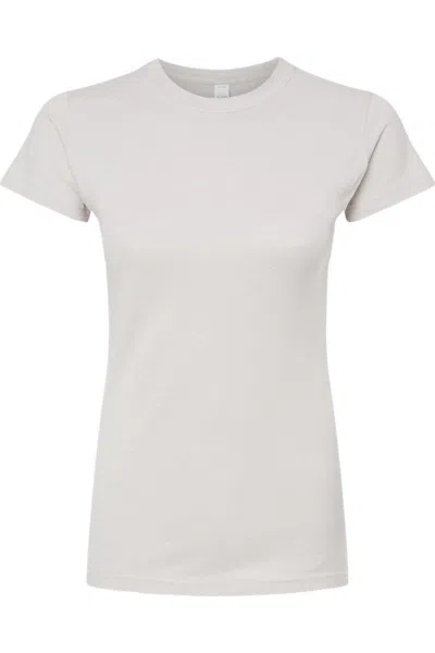 Tultex Women´s Slim Fit Fine Jersey T-shirt In Silver