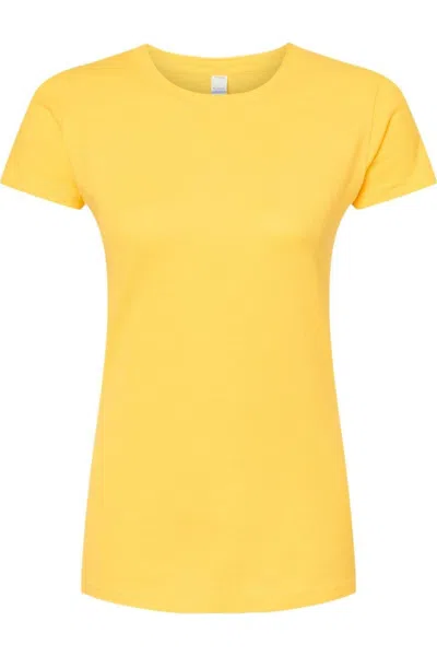 Tultex Women´s Slim Fit Fine Jersey T-shirt In Yellow