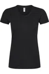 Tultex Women´s Slim Fit Tri-blend T-shirt In Black