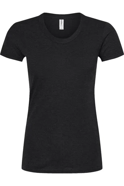 Tultex Women´s Slim Fit Tri-blend T-shirt In Black