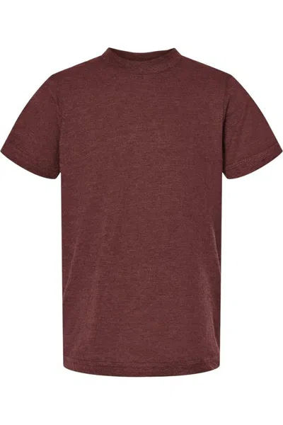 Tultex Kids' Youth Fine Jersey T-shirt In Brown