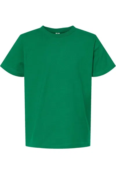 Tultex Kids' Youth Fine Jersey T-shirt In Green