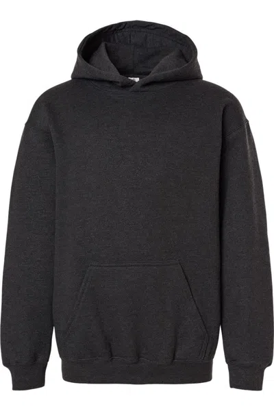 Tultex Kids' Youth Hooded Sweatshirt In Black