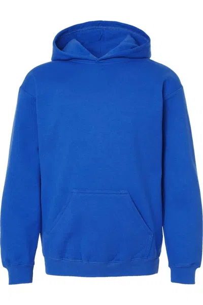 Tultex Kids' Youth Hooded Sweatshirt In Blue