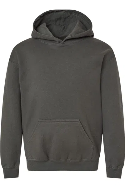 Tultex Kids' Youth Hooded Sweatshirt In Gray