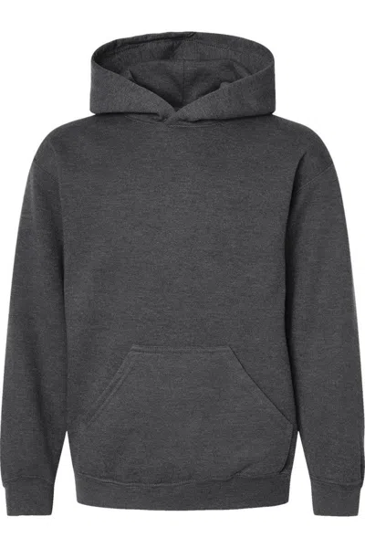 Tultex Kids' Youth Hooded Sweatshirt In Gray