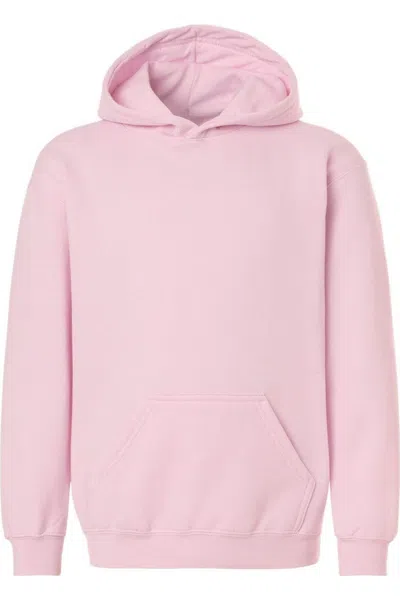 Tultex Kids' Youth Hooded Sweatshirt In Pink