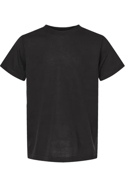 Tultex Kids' Youth Poly-rich T-shirt In Black