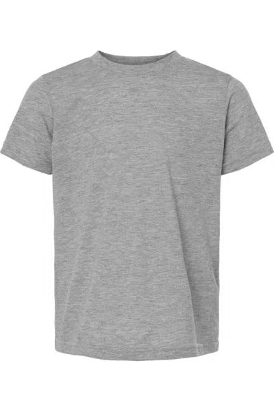 Tultex Kids' Youth Poly-rich T-shirt In Gray