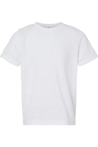 Tultex Kids' Youth Poly-rich T-shirt In White
