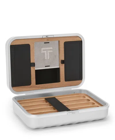 Tumi 19 Degree Aluminum Cigar Case In Silver