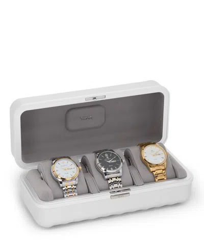 Tumi 19 Degree Aluminum Watch Travel Case In Silver