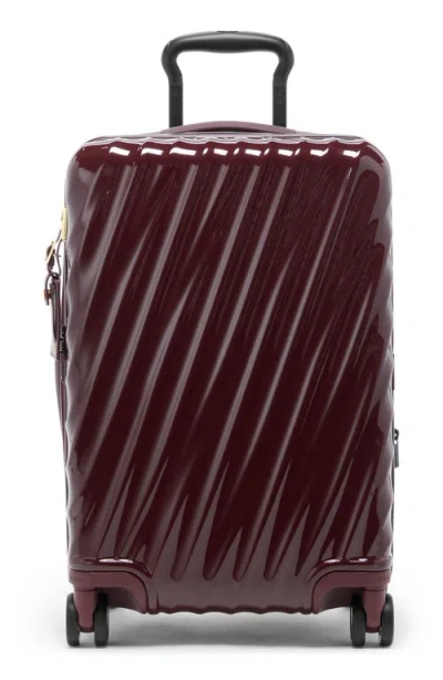 Tumi 19 Degree Lite 22-inch International Expandable 4-wheel Carry-on Bag In Burgundy