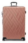 Tumi 31-inch 19 Degrees Extended Trip Expandable Spinner Packing Case In Blush/navy Liquid Print