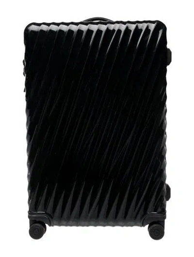 Pre-owned Tumi Acetate Nylon Lined Suitcase In Black