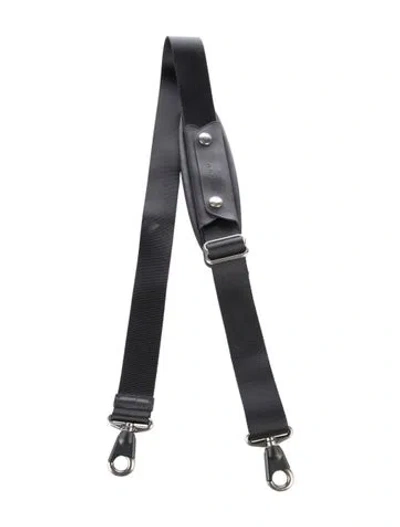 Pre-owned Tumi Adjustable Clasped Bag Strap In Black