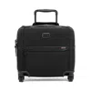 Tumi Alpha Compact 4 Wheel Briefcase Black In Black