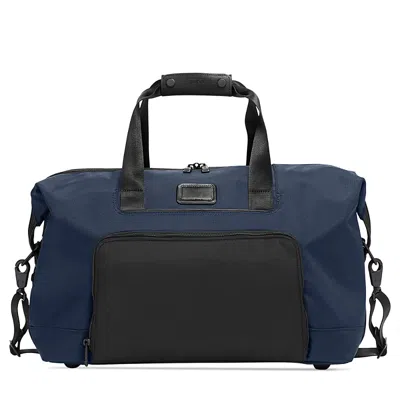 Tumi Alpha 3 Double Expansion Satchel In Navy