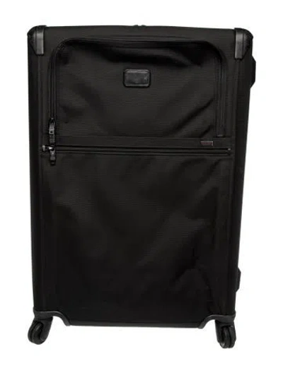 Pre-owned Tumi Alpha 3 Extended Black 4 Wheel Check In Suitcase