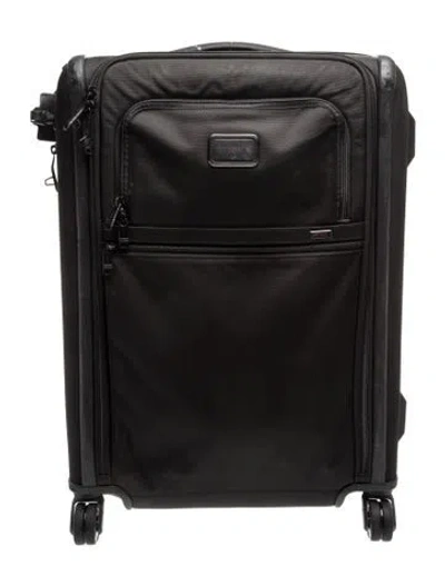 Pre-owned Tumi Alpha 3 International Black Dual Access 4 Wheel Check In Suitcase.