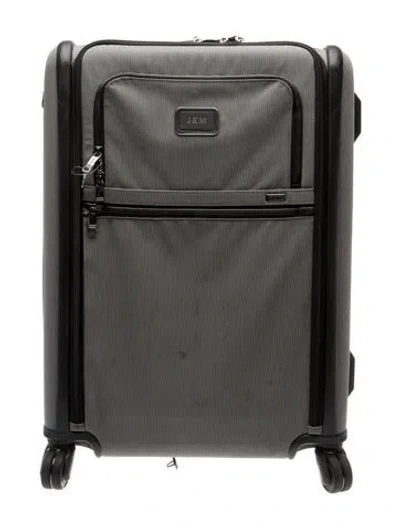 Pre-owned Tumi Alpha 3 International Grey Dual Access 4 Wheel Suitcase In Gray
