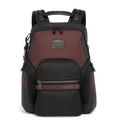 Tumi Alpha Bravo Navigation Backpack In Oxblood