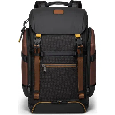 Tumi Alpha Bravo Expedition Flap Backpack In Black Onyx