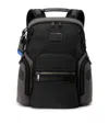 Tumi Womens Black Geometric Alpha Bravo Navigation Polyester And Nylon Backpack In White