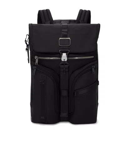 Tumi Alpha Bravo Surveillance Flap Backpack In Black