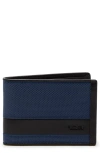 Tumi Alpha Double Bifold Wallet In Navy