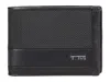 Tumi Alpha Double Billfold Bill-fold Wallet Black: One Size In Black