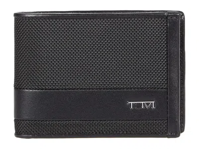 Tumi Alpha Double Billfold Bill-fold Wallet Black: One Size