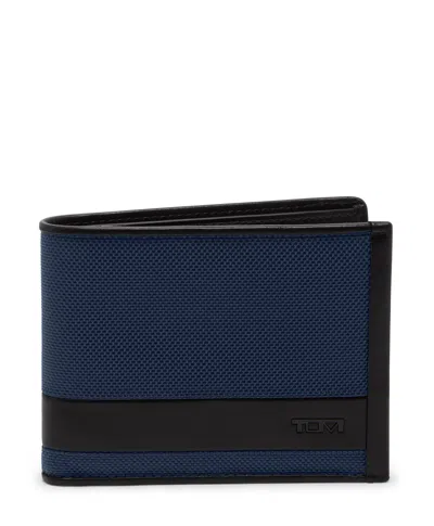 Tumi Alpha Global Double Billfold In Navy