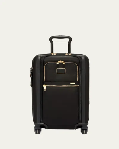 Tumi Alpha International Dual Access 4 Wheel Carryon Luggage In Black/gold