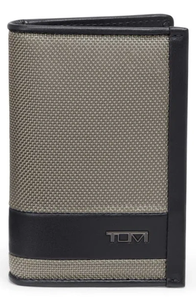 Tumi Alpha Multi Window Card Case In Grey Alloy